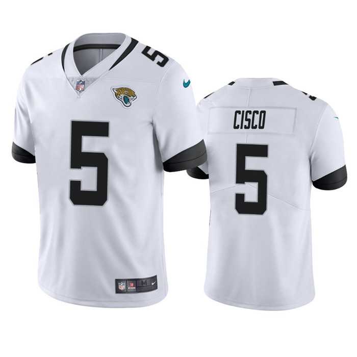 Men & Women & Youth Jacksonville Jaguars #5 Andre Cisco White Vapor Untouchable Limited Stitched Jersey